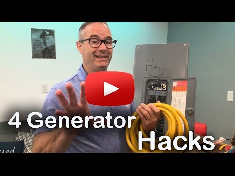 4 Generator Hacks by an Electrician