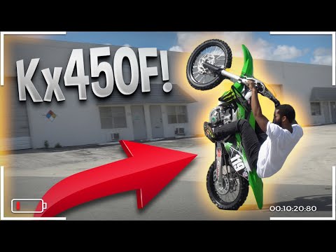 FIRST RIDE ON NEW KX450F (FREAKED OUT)