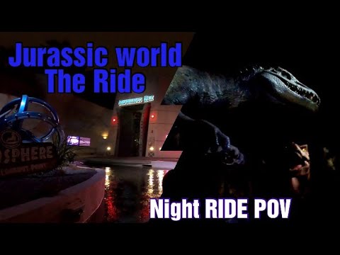 Jurassic World The Ride Night RIDE POV (2022)
