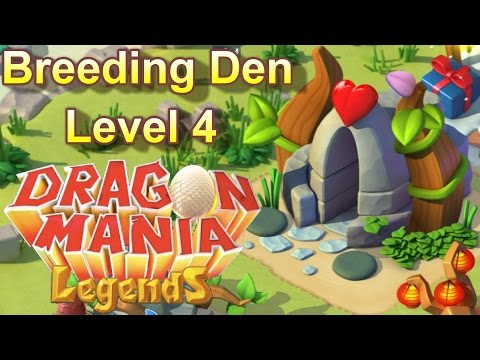 Breeding Den Level 4 Upgrade + Enchantment Breeding Dragons + Tips! - Dragon Mania Legends
