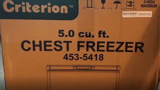 MENARDS | CRITERION CHEST FREEZER | 5CU | PREVIEW