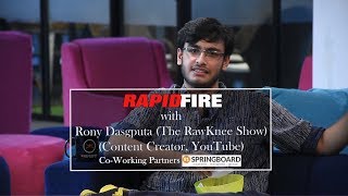 Rapid Fire with Rony Dasgupta (The RawKnee Show) | The Talented Indian Exclusive video