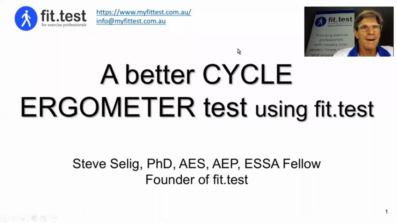 A better CYCLE ERGOMETER test: fit.test