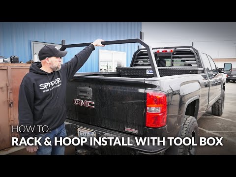 How to Install a Spyder Industries Headache Rack and Rear Hoop Rack with a Tool Box on GMC Trucks