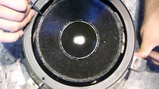 Video thumbnail for MEYER SOUND  HD1 Monitor Woofer Bass Lautsprecher Reparieren Sicke Schaumstoff Foam Surround Refoam by Lautsprecher Manufaktur Mannheim