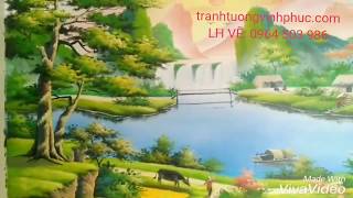 preview picture of video 'VẼ TRANH ĐỒNG QUÊ ĐẸP NHẤT THÀNH PHỐ TUYÊN QUANG 0964 503 986'