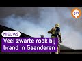NL-Alert bij grote brand in meubelmakerij, brandweerman lichtgewond