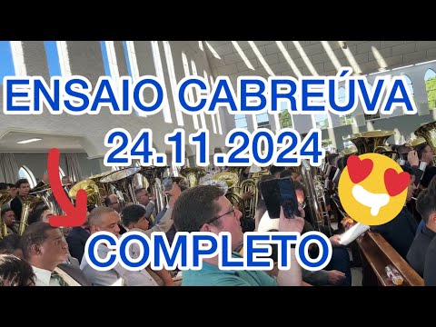 ENSAIO LINDO CCB CABREÚVA 24.11.2024 🔥❤️ HINOS  61- 63 - 366 - 294 - 7 - 205 - 247 - 375