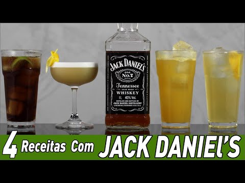 Coquetéis com JACK DANIELS 4 Receitas
