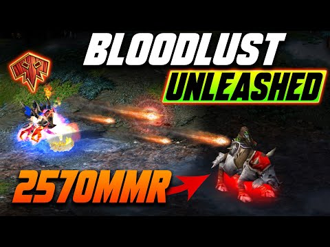 Grubby UNLEASHES Bloodlusted FIRELORD on HIGH MMR opponent! - WC3