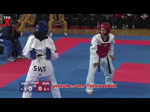 Taekwondo Euros 2006 Female Fly Weight Semi Final - Hanna Zajc (SWE) v Nelli Shakaryan (RUS)