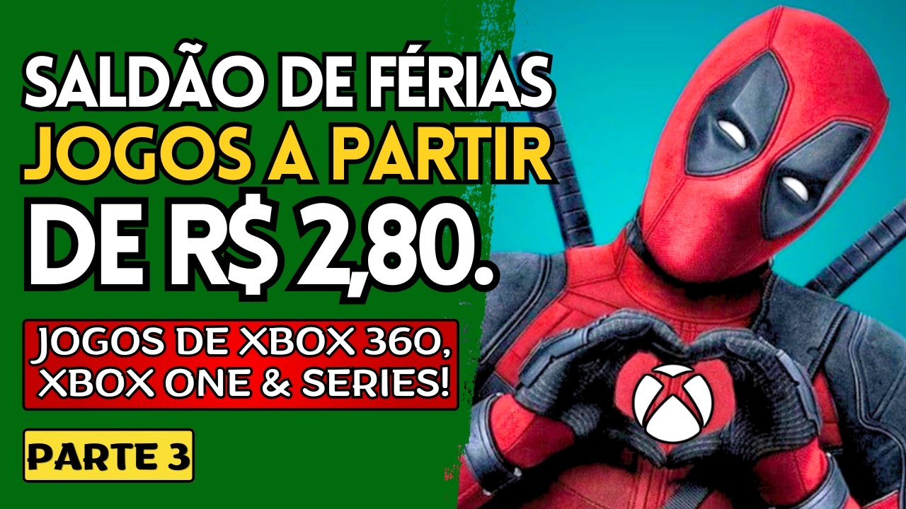 Mais Jogo EM PROMOÇÃO no SALDÃO DE FÉRIAS de Jogos XBOX 360, XBOX ONE e SERIES! | Ofertas #3