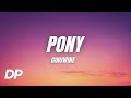 Ginuwine Pony Lyrics