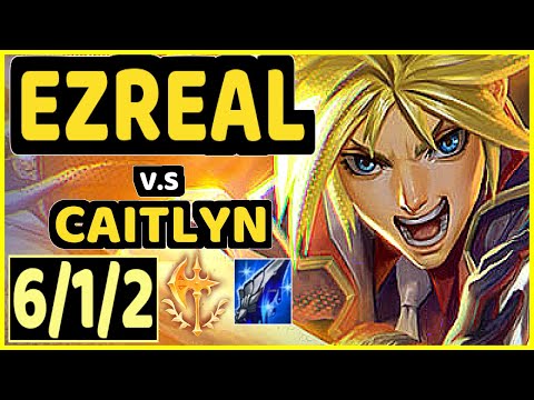 SHORTHOP (EZREAL) vs CAITLYN - 6/1/2 KDA BOTTOM ADC GAMEPLAY - NA Ranked GRANDMASTER