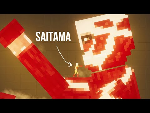 Saitama vs Attack on Titan [Zebra Gaming TV] People Playground