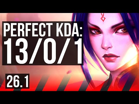 RIVEN vs DARIUS (TOP) | Perfect KDA: 13/0/1 | KR Master | 26.1