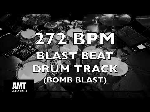 272 BPM BLAST BEAT DRUM TRACK (BOMB BLAST)