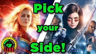 GTeaLive: Captain Marvel vs Alita Battle Angel - Who Do You Support?