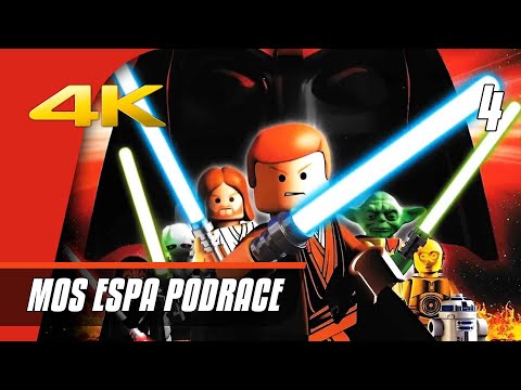 [4] LEGO Star Wars REMASTERED | Mos Espa Podrace | Walkthrough