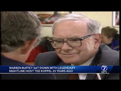Warren Buffett sits down with legendary Nightline host Ted Koppel 25 years ago