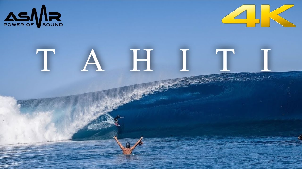 🔵4k (ASMR) 10 Hour Store Loop - Tahiti Surfing - With Relaxing Music☑️