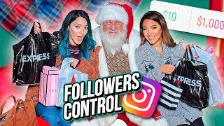We Let our Instagram Followers Control our Christmas Shopping...Niki and Gabi