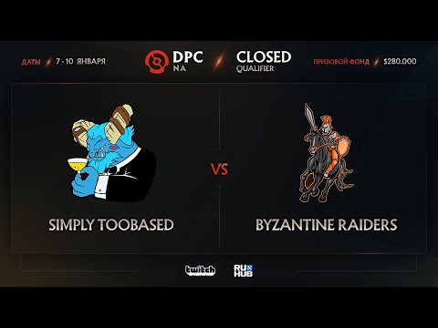 simply TOOBASED vs Byzantine Raiders, Dota Pro Circuit 2021: Season 1 - NA, bo3, game 1 [Lex & 4ce]