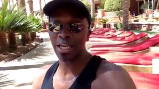 Avon Man Timothy Brown enjoying the pool area at Red Rock with Angelique Agee!!