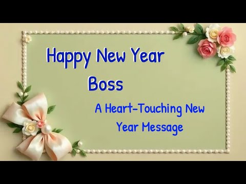 New Year Wishes for Best Boss | A Leader We Truly Admire 👏