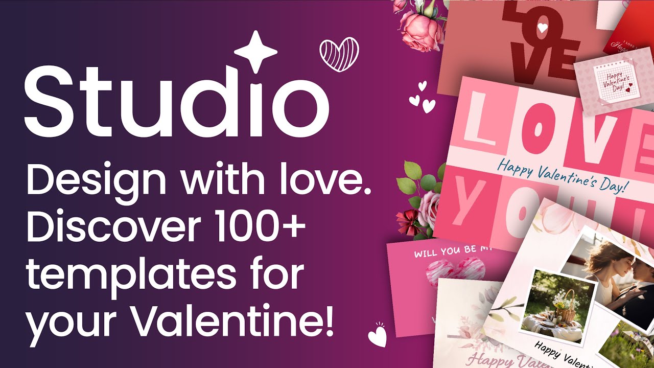 Elevate Your Valentine's Day Designs with Studio | Explore Love Templates & More 💖
