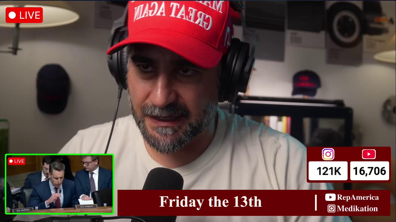 LIVE - Friday the 13th - Rep America with Medi