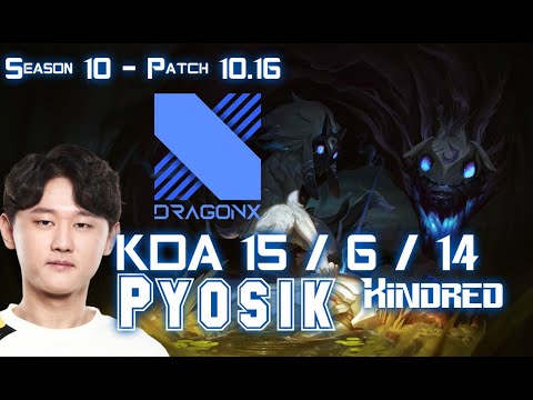 DRX Pyosik KINDRED vs NIDALEE Jungle - Patch 10.16 KR Ranked
