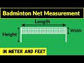 Badminton Net Measurement Badminton Net Width Badminton Net Height Badminton Net Length