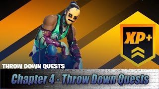 How To Complete The Throw Down Quests - Easy Location Guide - Fortnite Chapter 4 Season 1