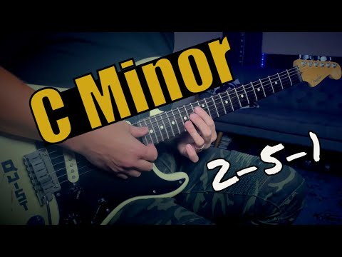 C Minor 2-5-1 Groove Jazz Guitar Backing Track