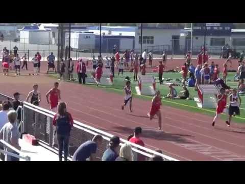 JVB 100m vs Marina & Edison 4-2-15 - Los Alamitos Boys