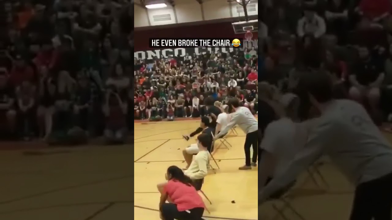 Their school pep rally had a competition of who could pop the balloons the fastest 😂 | #shorts