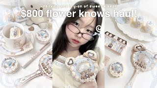 $800 flower knows *most aesthetic makeup* 🧸🍮 : sweetie bear collection makeup haul