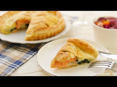 チーズがとろ〜り！ 鮭と ほうれん草の パイ 包み焼き のレシピ 作り方