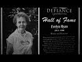 Evelyn Ryan Defiance Ohio Hall Of Fame Induction