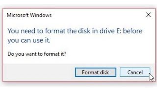 How to diagnose a corrupt pendrive without losing data in malayalam. "format the disk before use"