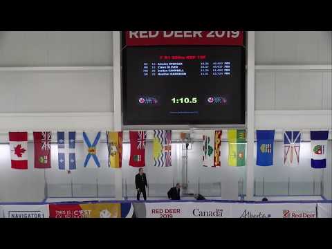 2019 CWG - Speedskating (ST) - Men's/Ladies Repêchage 500m Round 1,2 & FInal