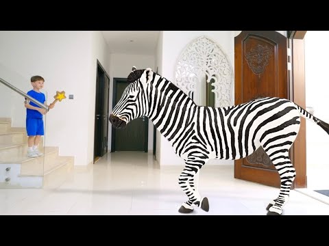 Compilación SUPER 🐾 Animales para Niños! Varita Mágica Convierte Juguetes en GIGANTES