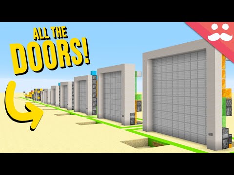 Every Piston Door from 1x1 to 10x10