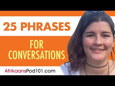 25 Afrikaans Phrases to Use in a Conversation