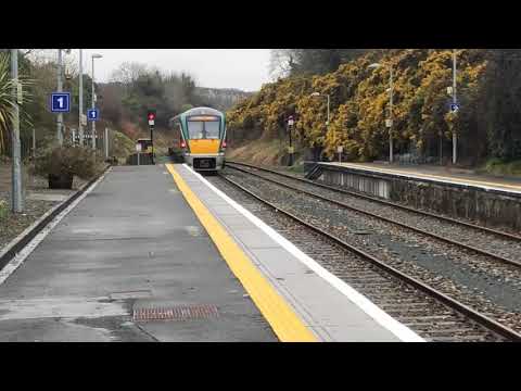 Irish Rail ICR 22000 Class DMUs 22012 and 22025 at Wicklow (2/4/18)