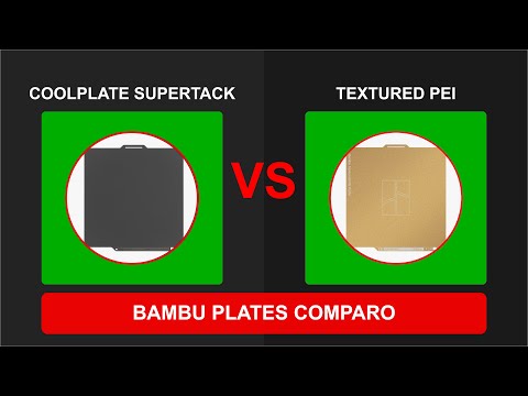 CoolPlate SuperTack contra Textured PEI Plate no canal Dream.Build.Create