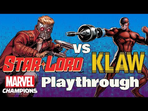 STAR-LORD vs KLAW Marvel Champions Expert Playthrough