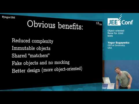 Object oriented flavor for JUnit tests (Yegor Bugayenko, CEO at Zerocracy)