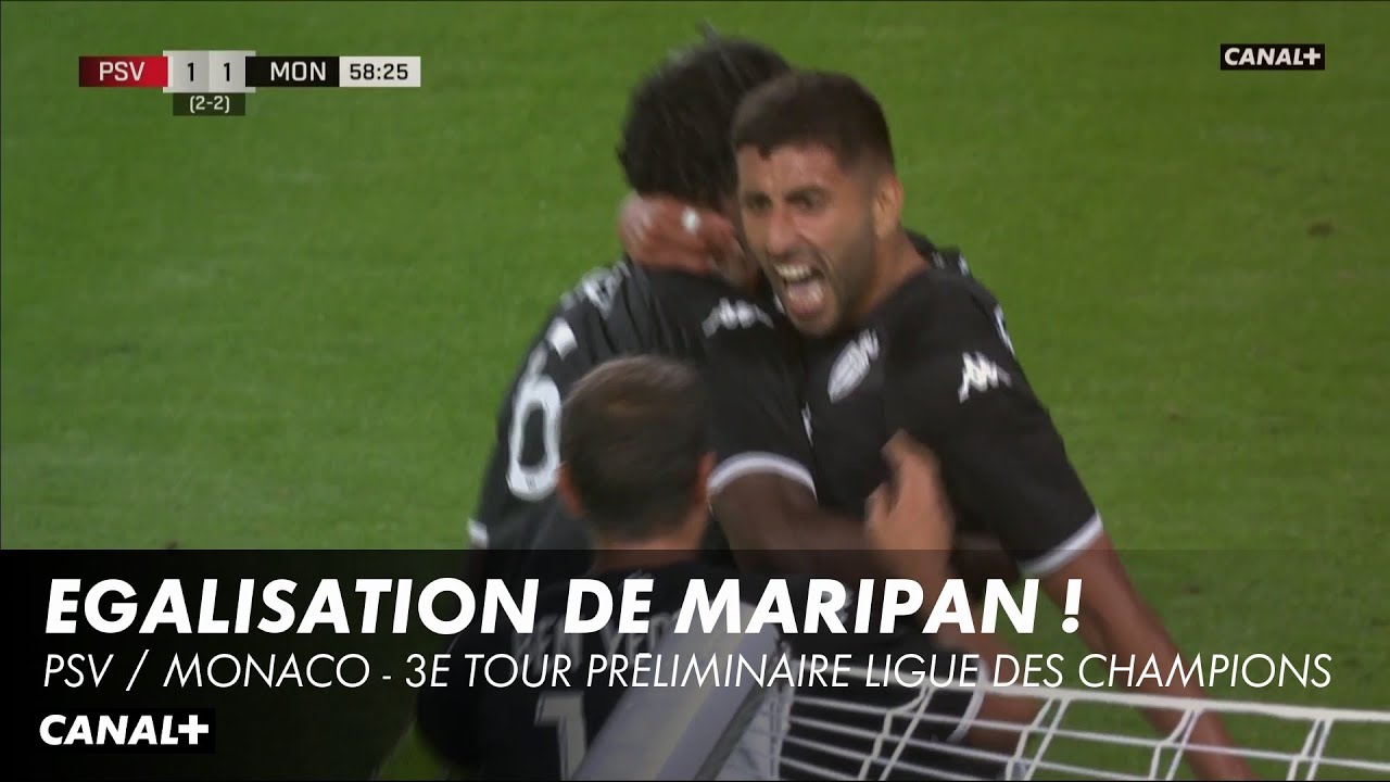 Maripan marque en renard des surfaces - PSV / Monaco - 3e tour préliminaire Ligue des Champions